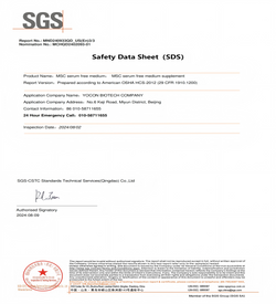 SDS-MSC Sero Free Medium; Supplemento de medio sin suero MSC 